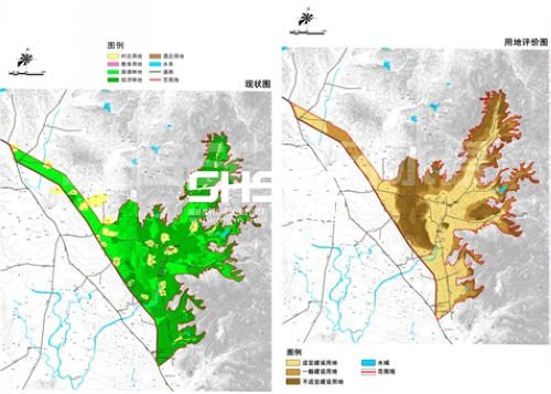 柳河山谷土地利用現(xiàn)狀和用地評價(jià)圖